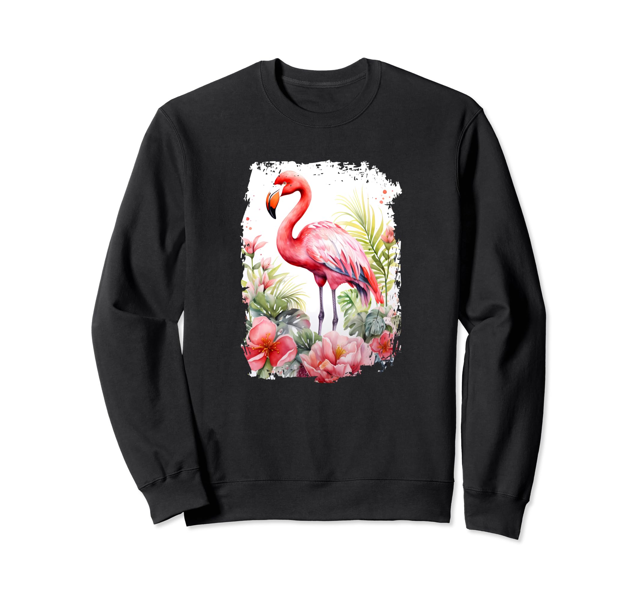 

Flamingo Flower Butterfly Sweatshirt чёрный