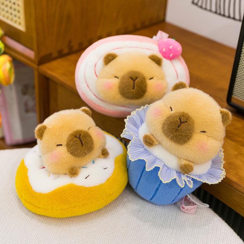 Cute Capybara Plush Toy With Pp Cotton Filling For Kids Room Decor