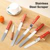 Cake Butter Spatula 6-Inch 8-Inch 10-Inch Wooden Handle Stainless Steel For Smoothing Unmolding And Baking Tools
