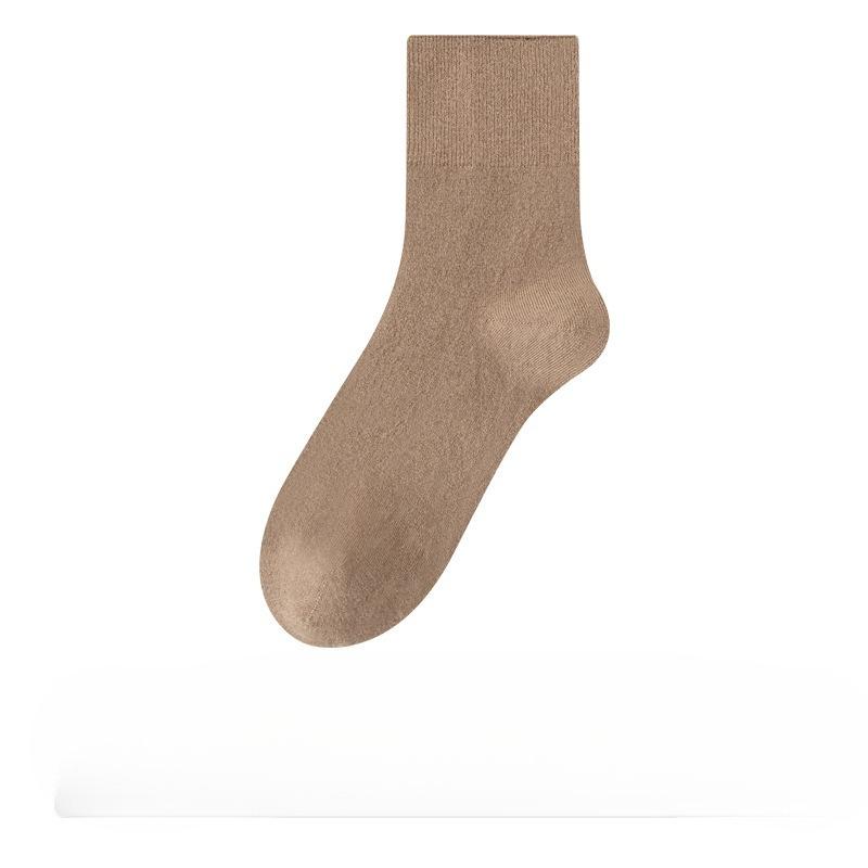 Woolen Socks for Women, Thickened Warm Mid-calf Socks, Loose Stockings That Don't Pinch The Feet, Long Calf Socks for Women