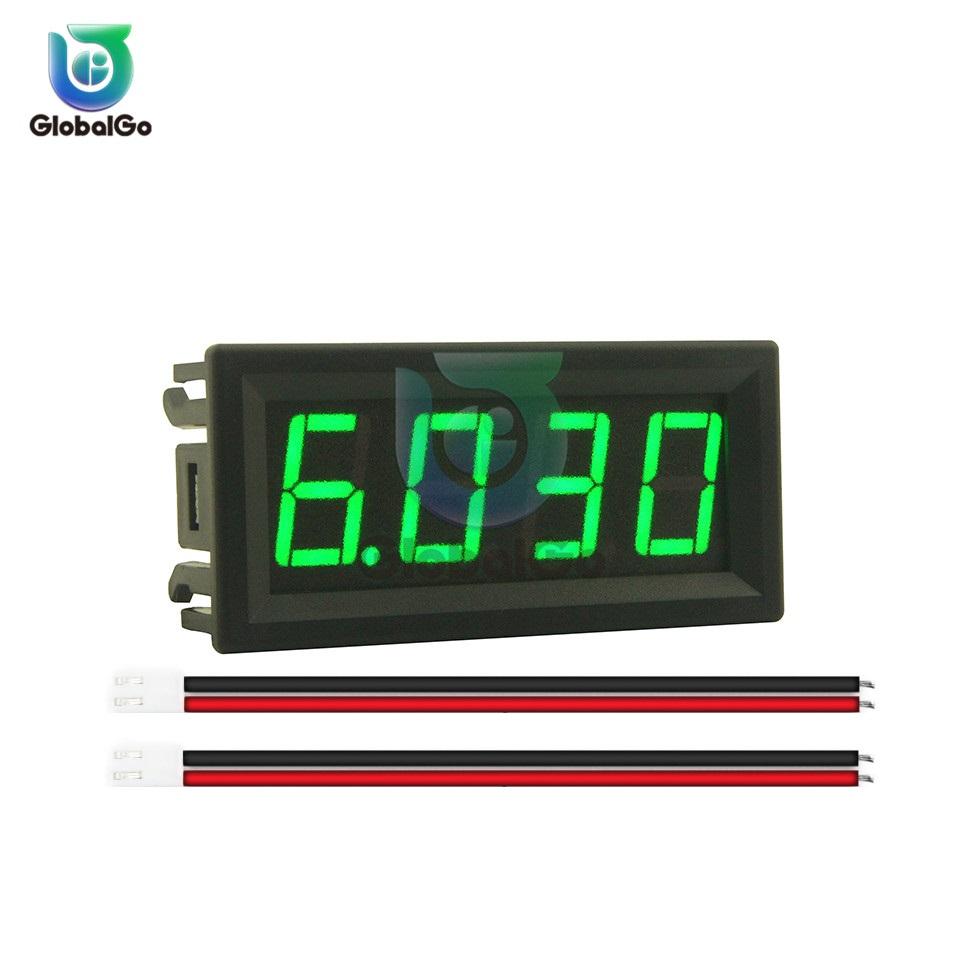 

Mini Digital Ammeter DC 30v 10A Panel Amp Current Meter Tester Detector 0.56 Dual LED Display Auto Car 0-10A&4-30V зелений