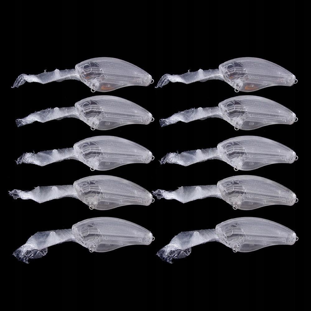 Body Wobbler Pike Zander Perch Do It Yourself For Painting 9Cm 10G 10Pcs