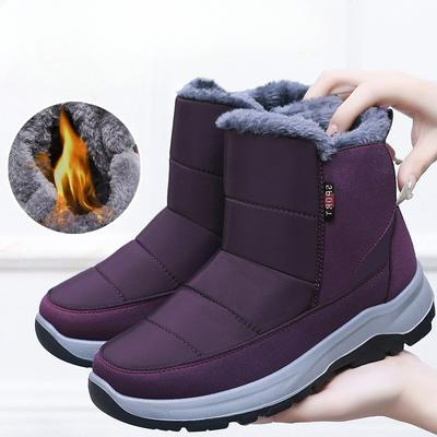 Bottes de neige Garder au chaud et Velours Antidérapant Semelle souple Décontracté Hiver Épais Chaussures en coton