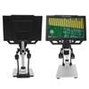 9 Inch LCD Digital Microscope 12MP 1600X Magnification 1080P Coin Microscope Magnifier for Plants Rocks Circuit Boards