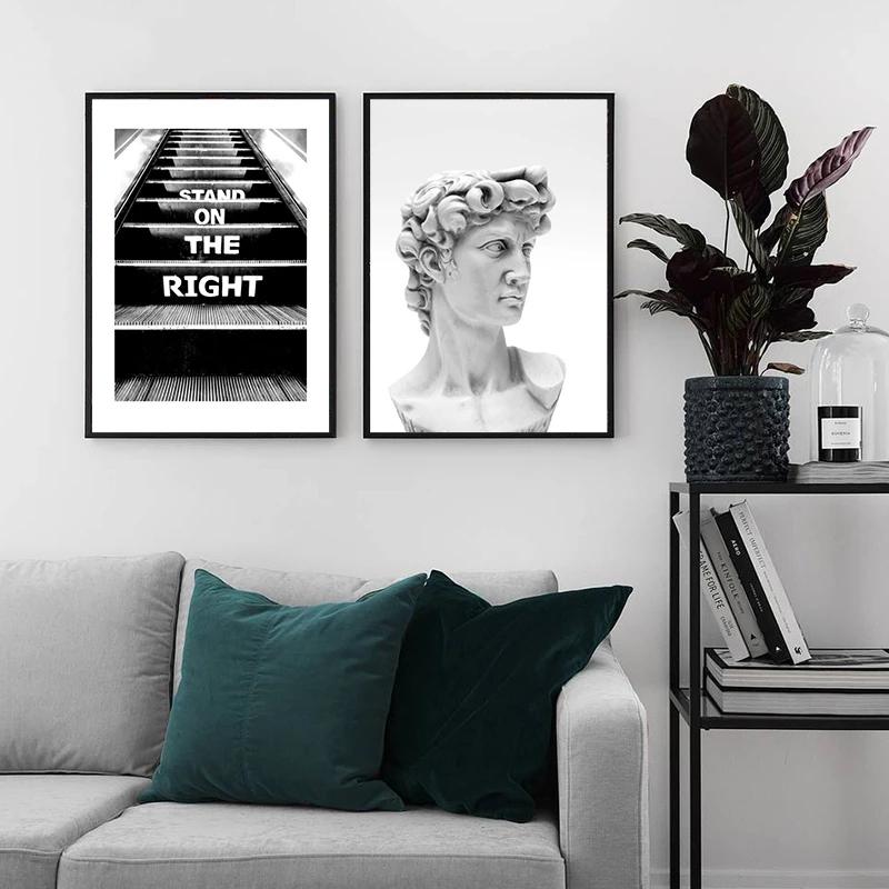 Vintage-Mode Kunst Poster Und Druck Sexy Frau Auto Kamera Prinz Nordic Dekoration David Porträt Leinwand Malerei Wand Bilder