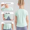 Girls' Loose Fit 30D Mesh Yoga T-Shirt