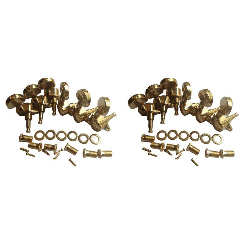 Classy-12Pcs Grade Guitar String Knob For Grover String Winder Tuners Machine Heads For Acoustic Electric Guitar
