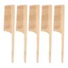 5pcs Heat Resistant Rat Tail Parting Comb Rounded Teeth Rat Tail Teasing Comb  Salon Use