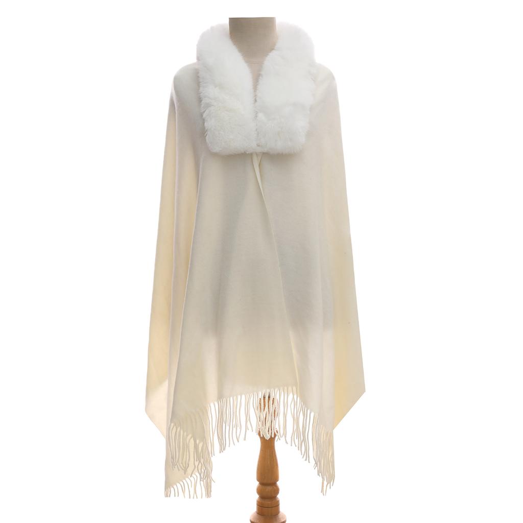 Damen Winter Strickschal, Lockerer und Warmer Umhang