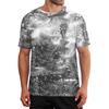 Herren Krawattenmuster - Erholungsshirt, -Auswärts Kurzarm, Durchgehende Knopfleiste vorne