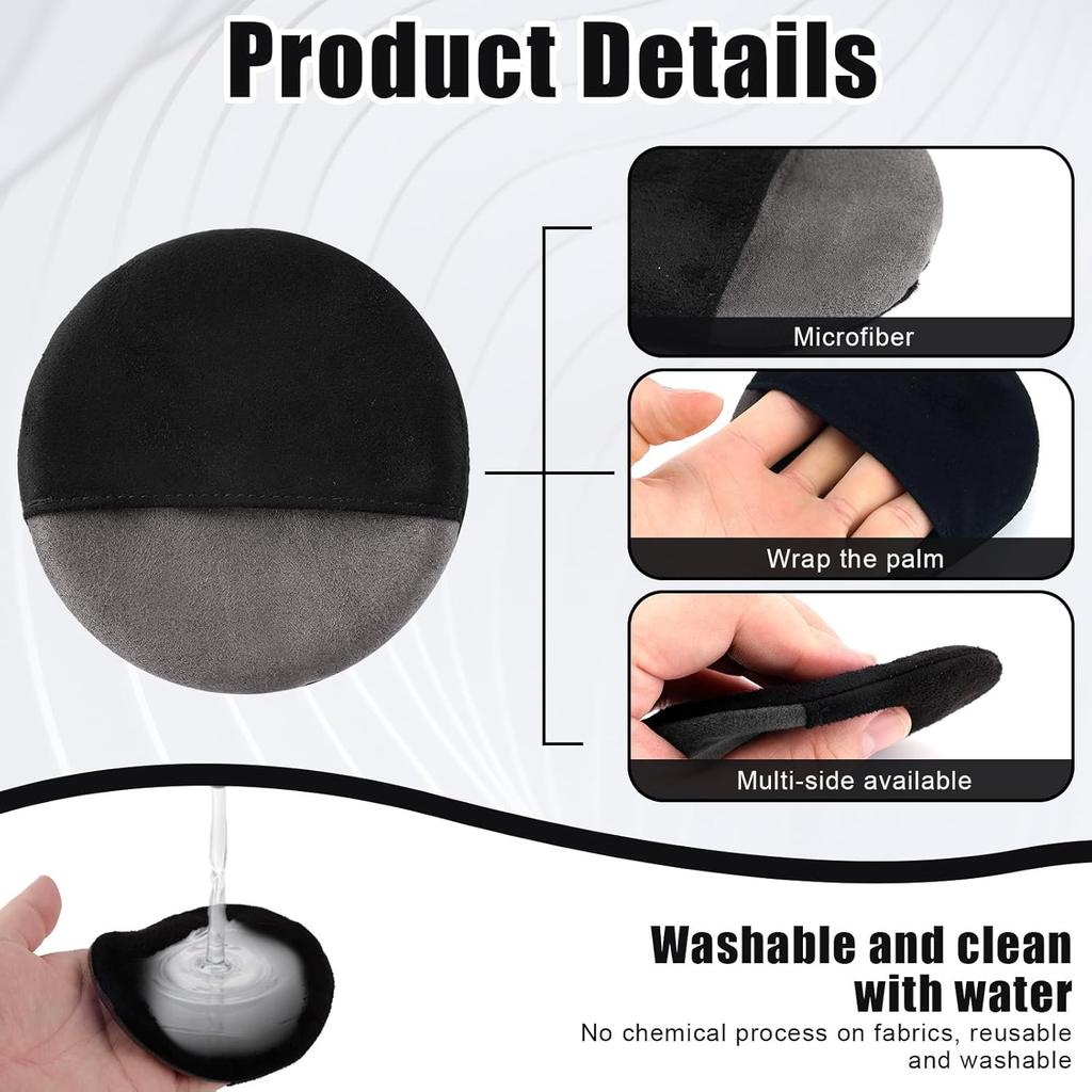 2pcs Car Screen Cleaner Cloth, Microfiber Car Accessories Cleaning Pads, Round & Square, Glasses Lens Display Wipes, Car Interior Cleaning Palm Tool