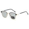 New Metal Frame Personalized Square Color Distortion Sunglasses Versatile For Men And Women Uv Sunglasses 1924