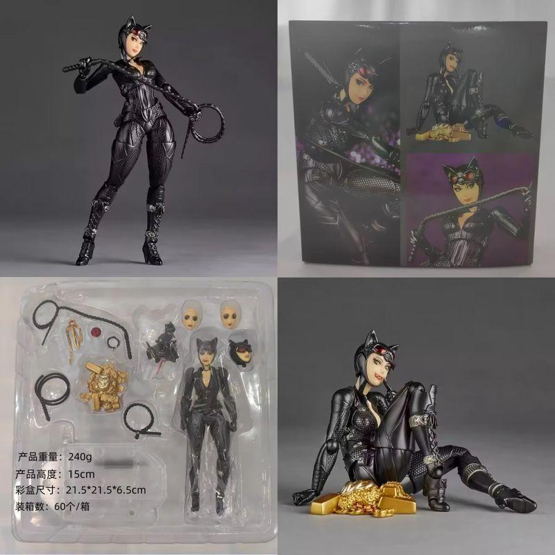 Amazing Yamaguchi Catwoman Selina Kyle Action Figure Kaiyodo Revoltech Figures Collection 15cm Comic The Cat Woman Model Toys