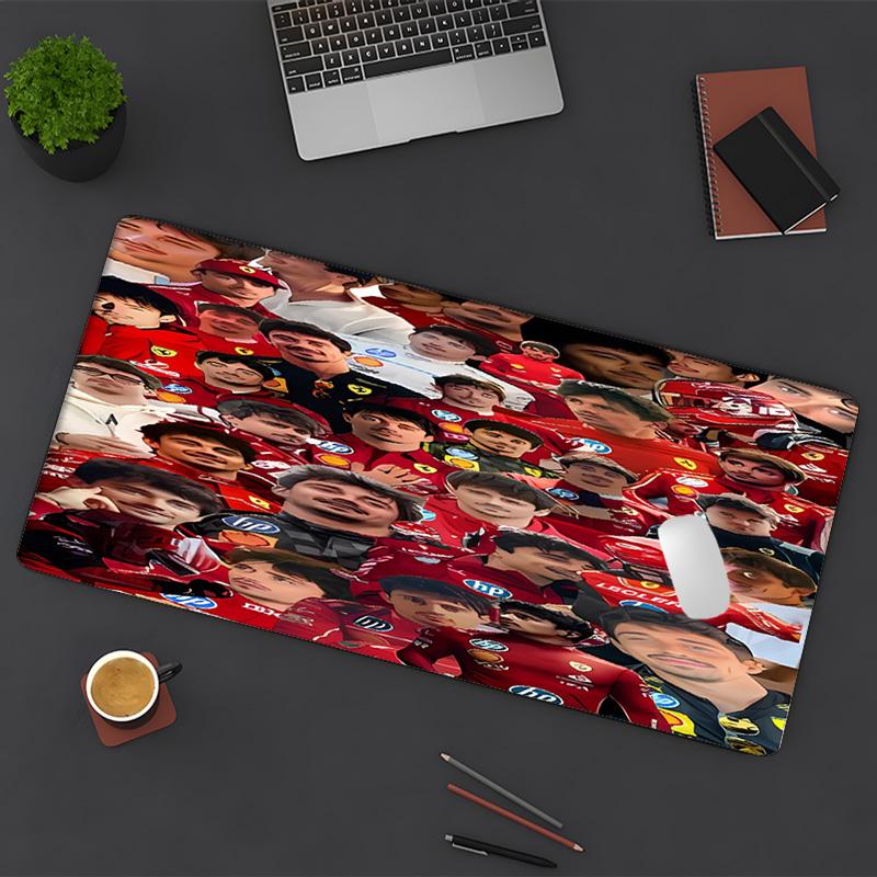 C-charles Leclerc F1 Racing Mouse Pad - Non-Slip Rubber Base,Smooth Surface Work,Gaming,Office,Home Use,Desk Mouse Pad