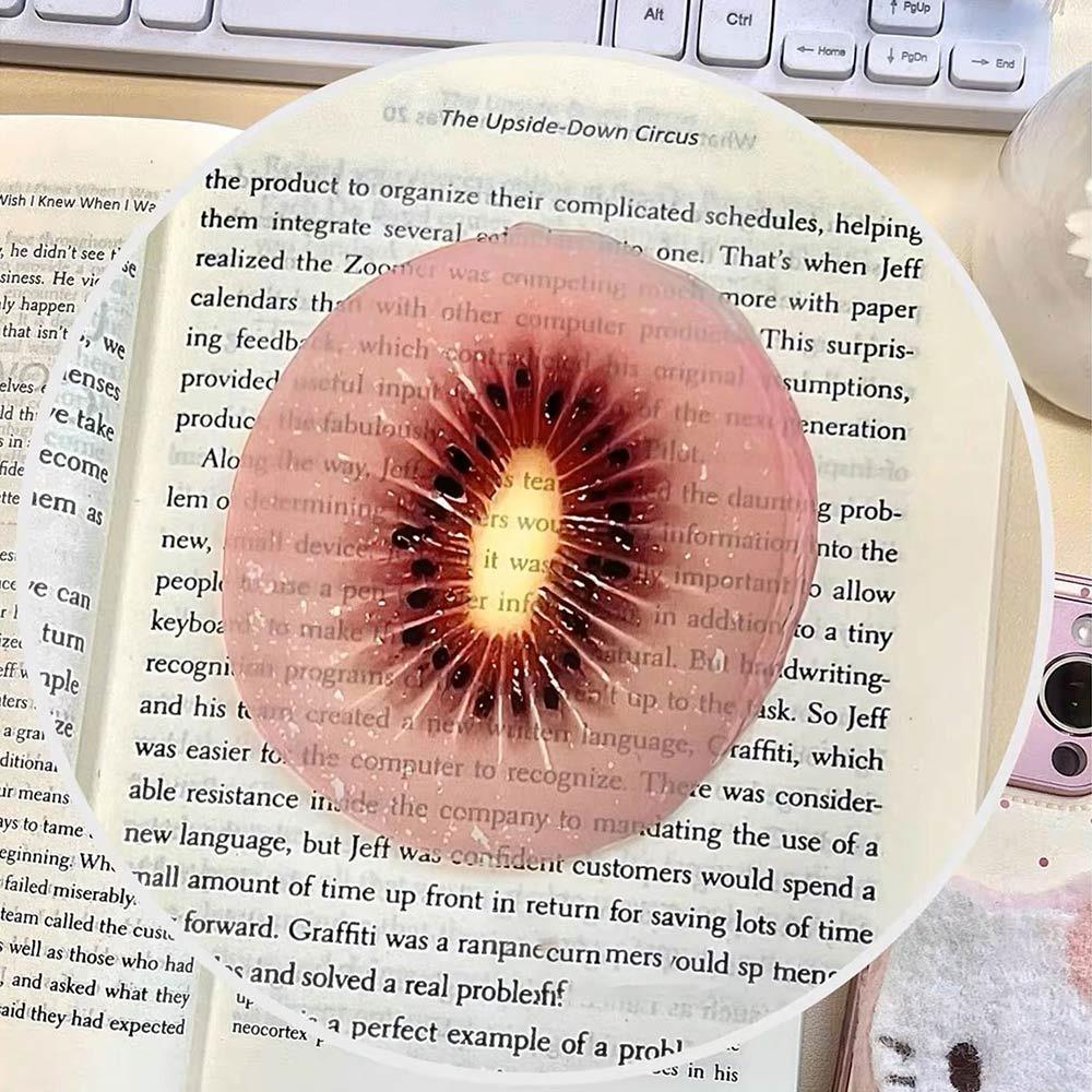 Multicolor Fruit Slice Bookmark Acrylic Funny Design Bookmark Reading Book Page Holder  Gift