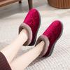  Winter Boots Women Shoes Warm Snow Boots Furry Fur Velvet Cotton Cloth Cozy Ankle Non-Slip Woman Booties Elderly Boots