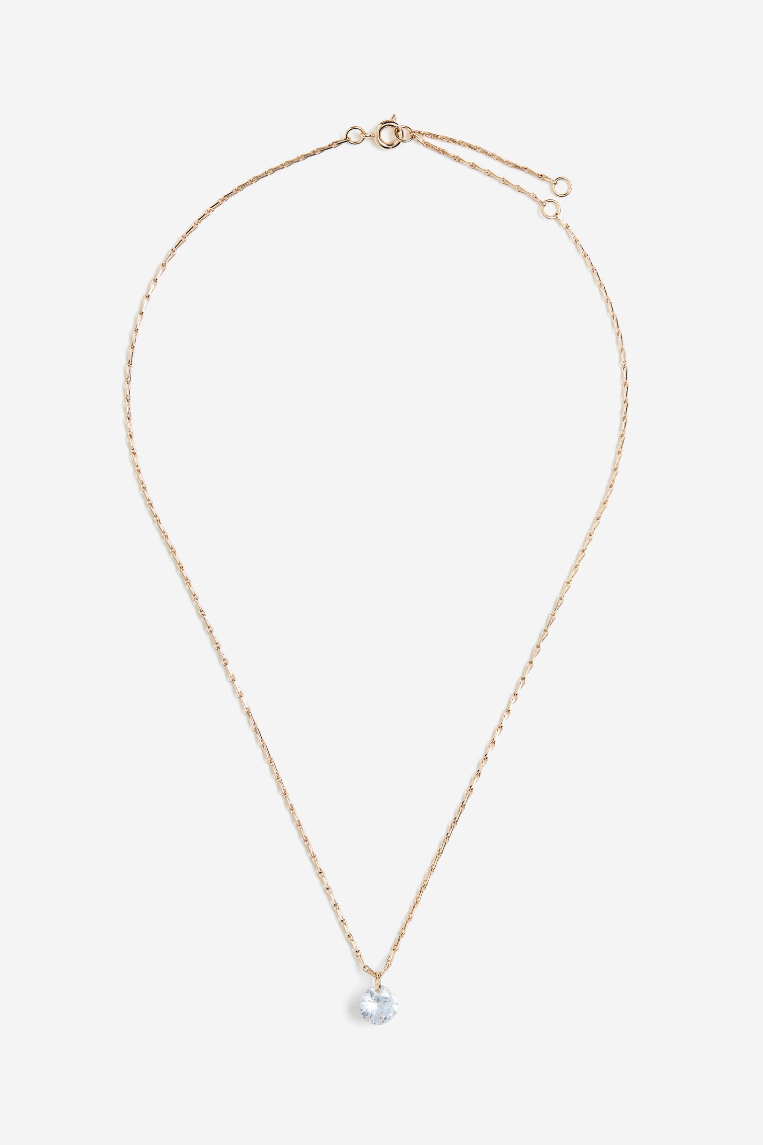 

Колье-подвеска со стразами