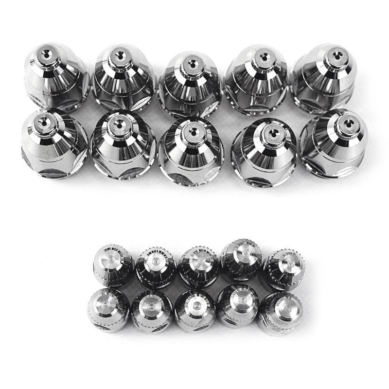 Durable 20pcs Premium P80 Plasma Cutting Torch Consumable Cutting 60A 80A 100A P80 CNC Plasma Torch Tip Electrode Nozzle