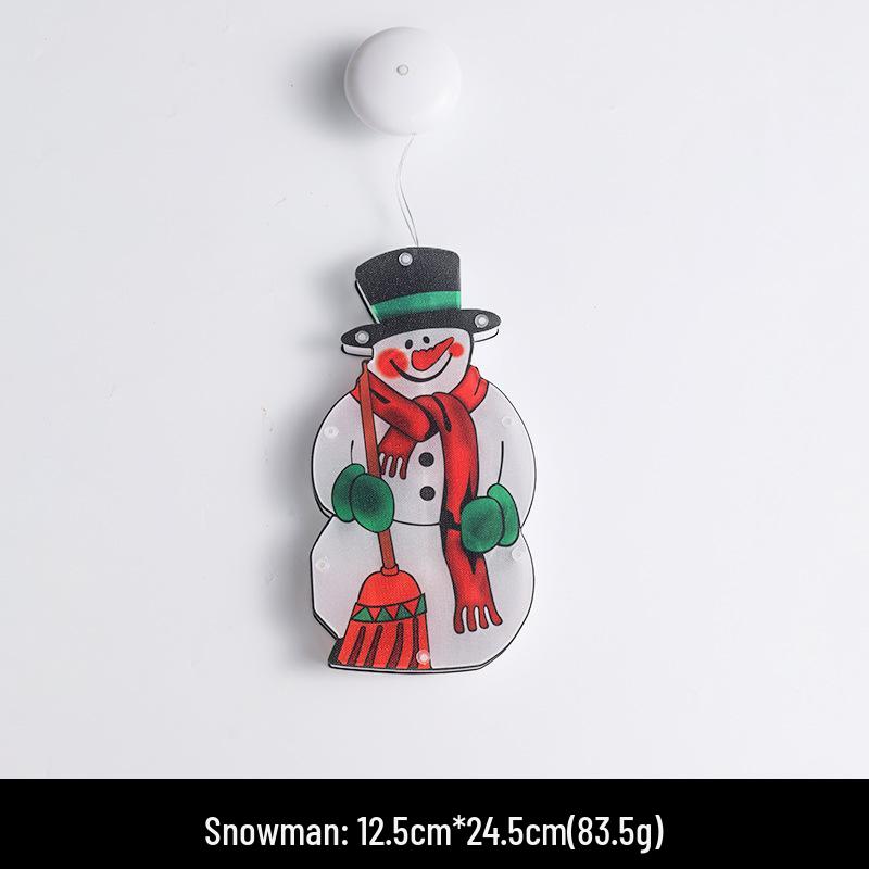 LED Christmas Tree Snowflake String Lights with Santa Claus Decoration