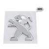 OQUP8 ABS 3D Löwenemblem Fronthaube Heckklappe Abzeichen für Peugeot 2008 3008 2021 2022 2023 Autoaufkleber Decals Styling Zubehör