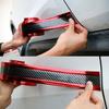 1Pcs Car Styling Door Sill Protector Carbon Fiber Moulding Strip Trim Front Bumper