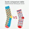 Classic  Men Socks Casual Gentleman High Quality Color Puzzle happy Socks Business Party Dress Cotton Socks for Men