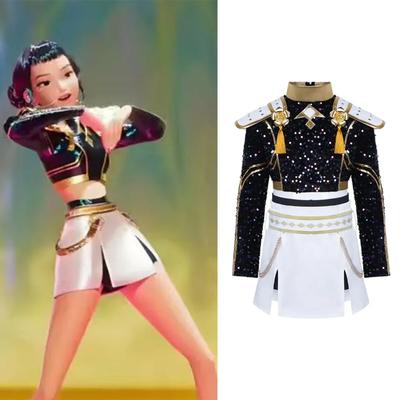 Cosplay de Disfraz para Niñas Ropa de Lentejuelas Ropa Brillante Atuendos de Escenario para Niñas Halloween Carnaval Fiesta de Cosplay Cosplay IRCJYE
