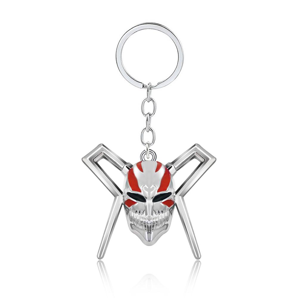 Anime Bleach Weapon Keychain Kurosaki Ichigo Hitsugaya Toushirou Katana Sword Model KeyRing for Women Men Car Pendant Jewelry
