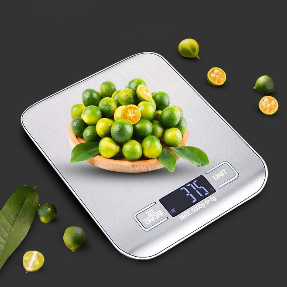 Stainless Steel Electronic Scale LCD Display Digital Scale Snacks Kitchen Scale  Household Use