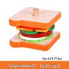 Wooden Sandwich & Hamburger Playset for Kids 3-6: Interactive Educational Toy