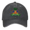 Haiti Emblem Coat Of Arms Flag Symbol Lunion Fait La Force Baseball Cap Hat Beach Derby Hat Womens Unisexs