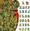 Colorful Acrylic Alphabet Letters Car Hanging Ornament For Christmas Home Decoration