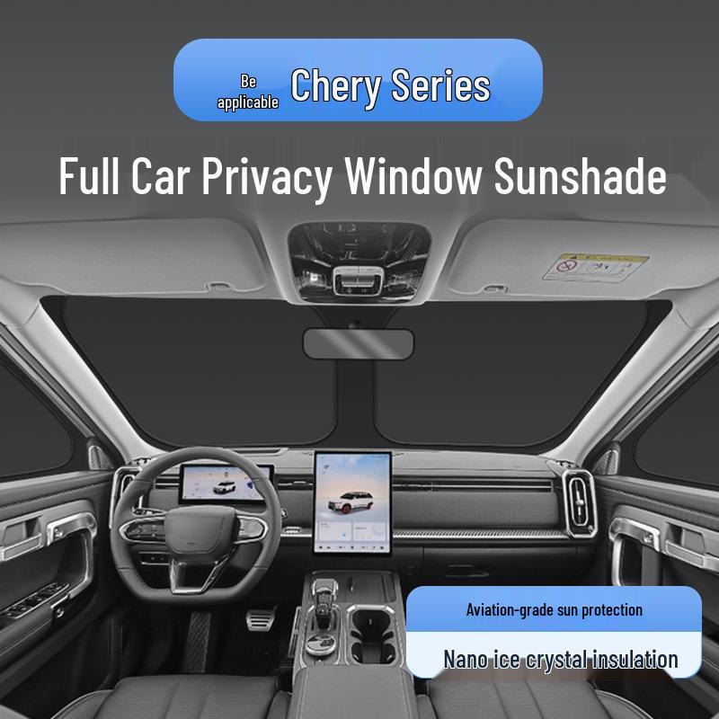 Chery iCAR03 Window Curtain: Sunshade & Privacy for Fengyun T10/T9, Tiggo 9, Arrizo 8