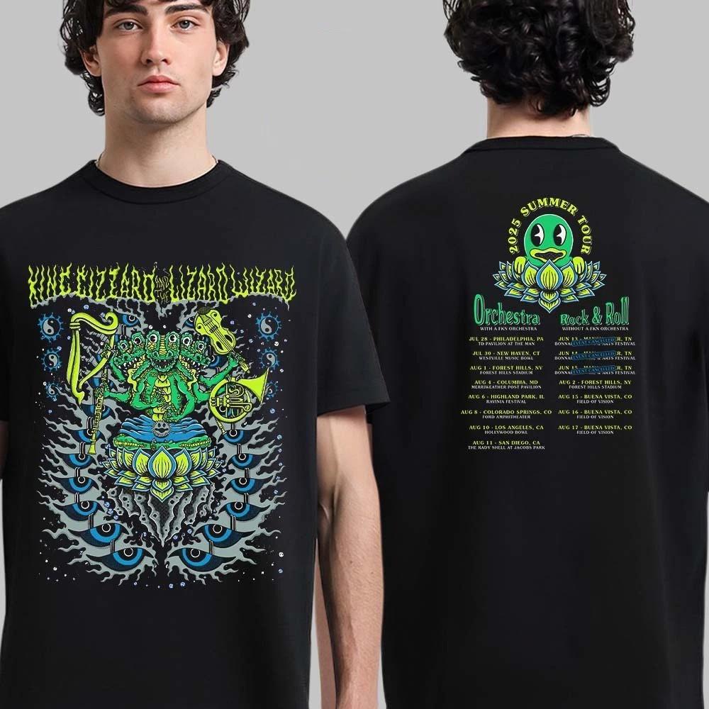 

King Gizzard And The Lizard Wizard 2025 Summer Two Sided TShirt S5XL Unisex T-Shirt L