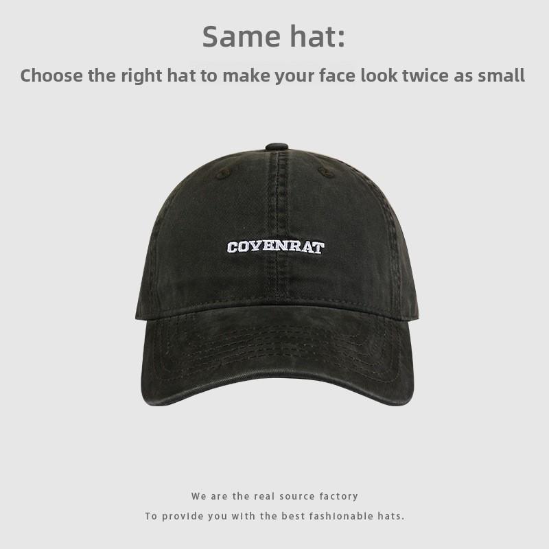 

Water Wash Vintage Embroidered Baseball Cap Unisex Casual Sun Protection For Men Women Small армія зелений колір