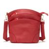 Multi-Pocket Genuine Leather Crossbody Bag for Women