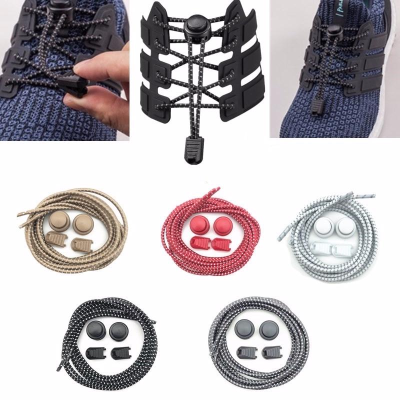 Buy No Tie Shoe Laces Elastic and Reflective Shoelaces with Lock for ...