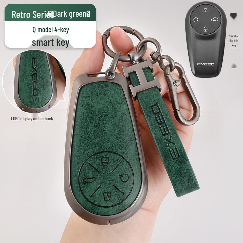 Zinc Alloy Key Protection Shell with Hanging Buckle for Chery Exeed Sterra ET Key Fob