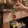 Christmas Tree Ornaments Green Elf Red Car Ornament, Acrylic Hanging Decor Holiday Party Supplies for Mirror, Funny Pendant, Home Decoration Favors