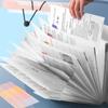 Expanding Folder A4 File Folder File Organizer A4 Organ Bag Simple   Test Paper