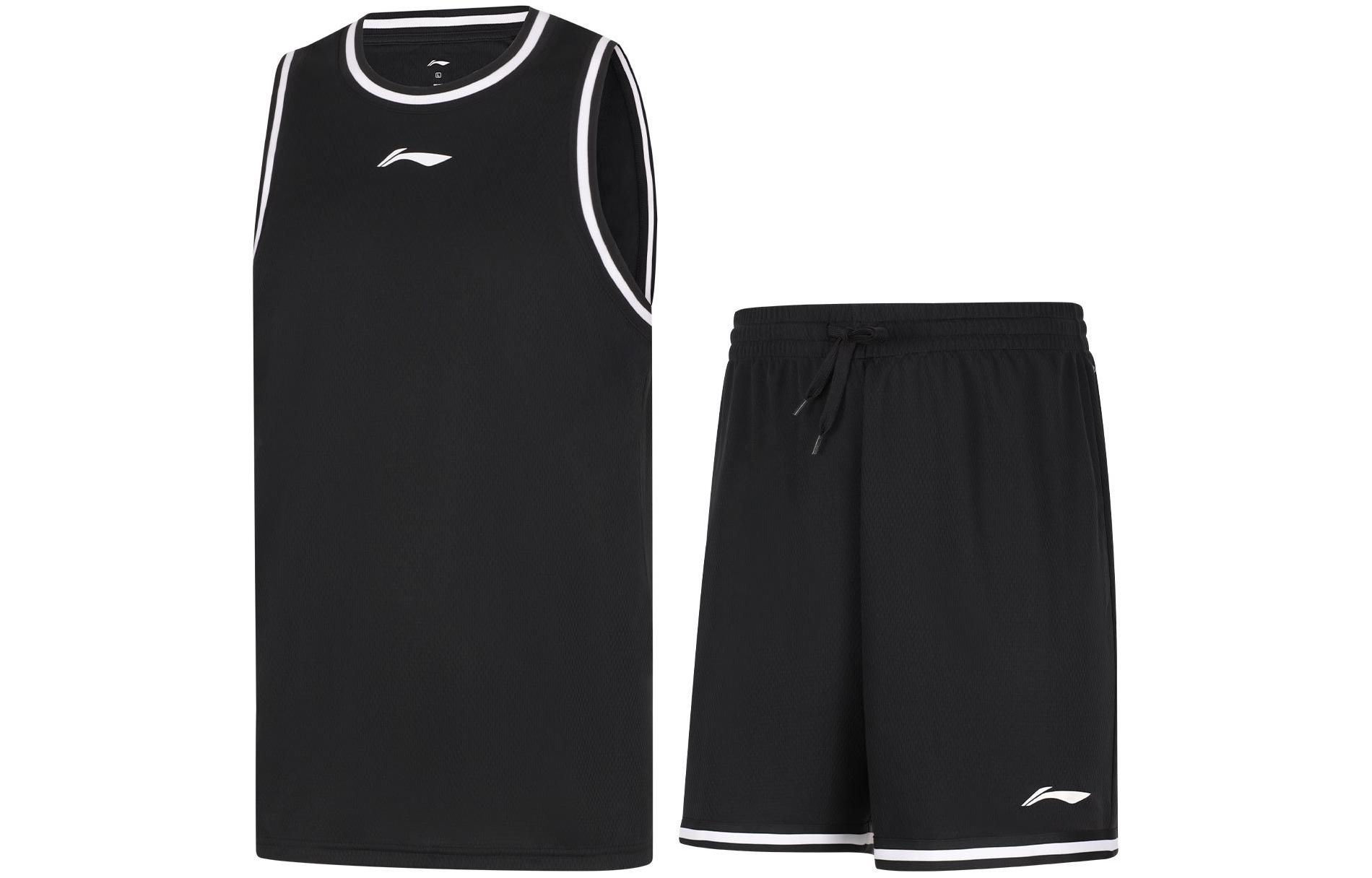 Li Ning CBA Collection Basketball Suit Men s Black AATU017-2 L