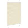 VidaXL Store plissé crème 90x100 cm largeur du tissu 89,4 cm polyester, store plissé de fenêtre, store accordéon, store 4015277