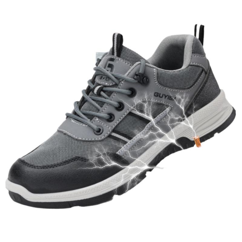 Insulated 10KV Anti-smash and Stab-proof Safety Shoes Plastic Bag Head Men's Comfortable Soft-soled Insulated Shoes