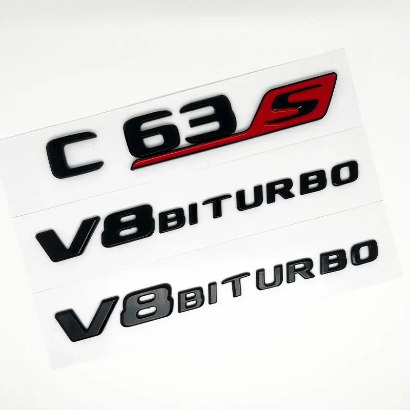 Jwlsk5 2025 Hot Car Tuning For Mercedes Benz AMG C Class W204 W205 C63 C63S Letter Logo 3D ABS Sticker Car Rear Trunk Emblem Nameplate