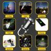 New COB LED Flashlight Keychain USB Rechargeable Waterproof Portable Camping Lantern for Stroller/Walking/Camping /Riding