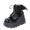Fashion Platform 2025Women Boot Autumn Newpersonalized Gothic Women Shoe High Heel Ankle Boot Handsome Large Motorcycle Boot Botas Mujer