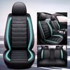 Universal Car Seat Cover Set PU Leather Vehicle Cushion Full Surrounded Protector Pad Anti-Scratch