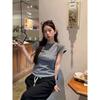 Korean Unique Retro Polka Dot Short-sleeved T-shirt Women's Summer New Slim and Thin Fashion Versatile Top Tide
