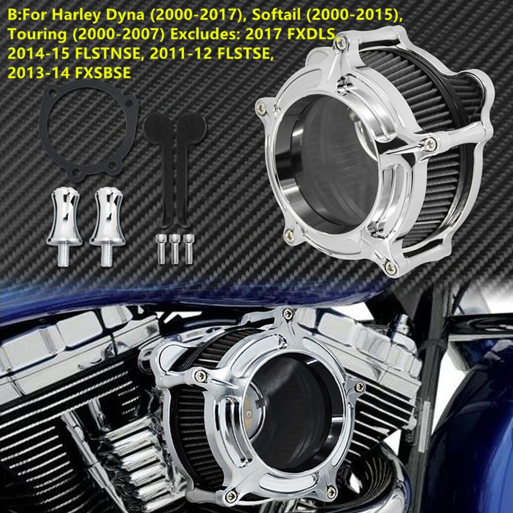 Motorcycle Air Cleaner Intake Filter Chrome For Harley Sportster XL48 Dyna FXDLS Touring Electra Road Glide Softail FLSTNSE
