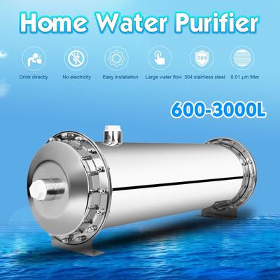 Filtro de agua de acero inoxidable 304, purificador de ultrafiltración PVDF 600/1000/3000L, bebida de cocina casera comercial recta UF